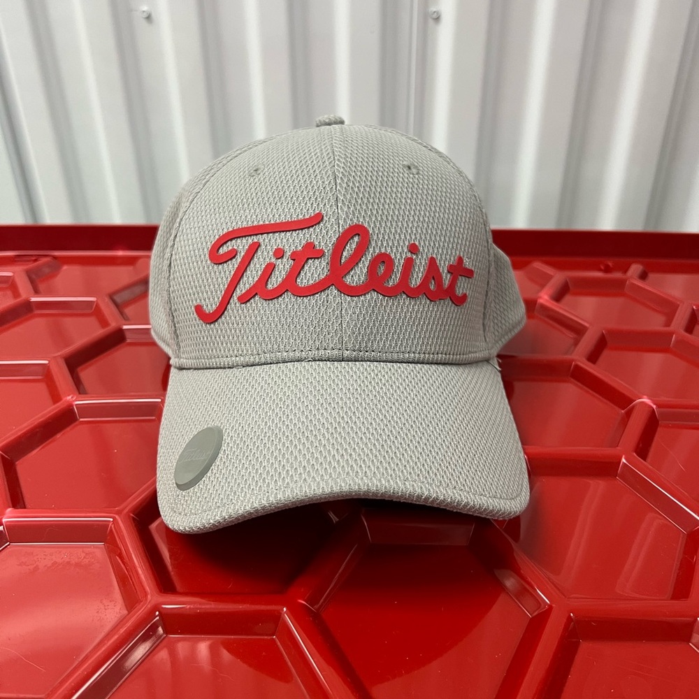 Titleist Gray Cap with Red Logo